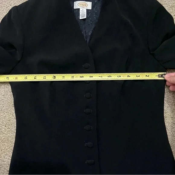 TALBOTS VINTAGE Office Business Casual Collarless Blazer Made in USA Size 4 (A4) - Picture 8 of 9
